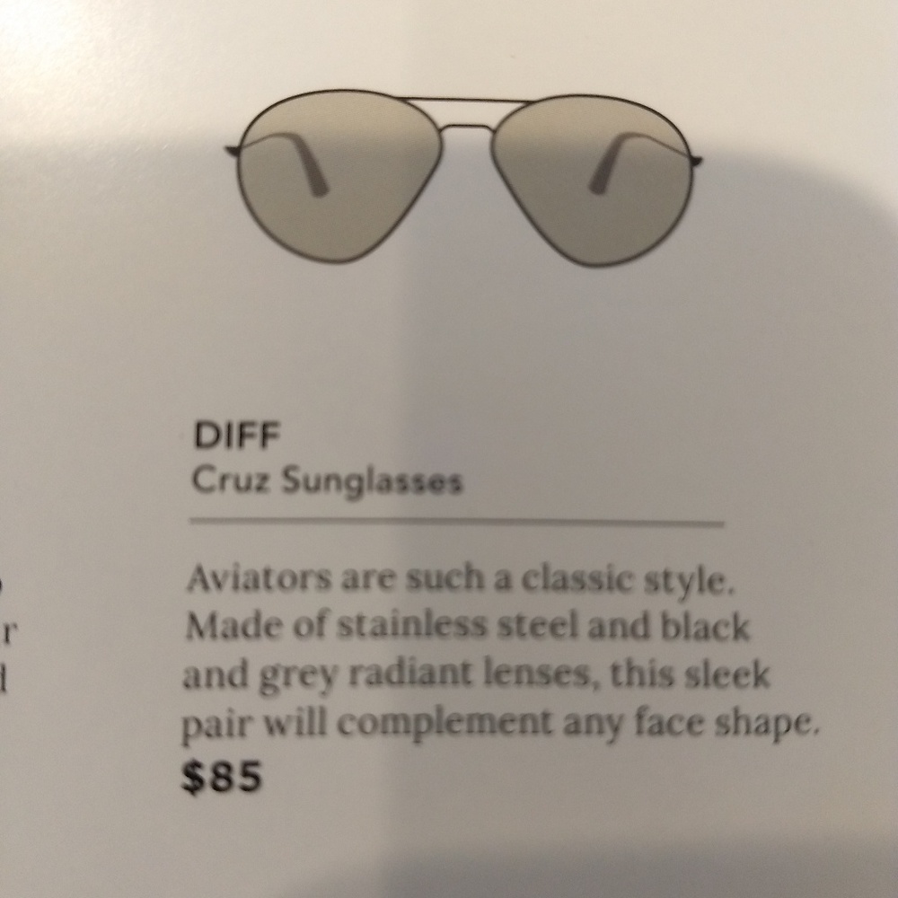 Diff aviator sunglasses